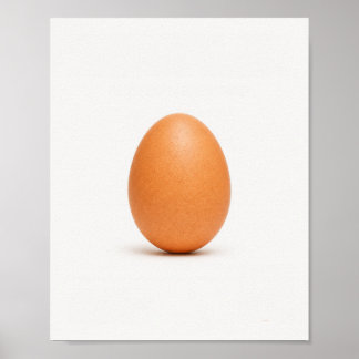 Poster Cartaz de Fotografia de Ovo Marrom Minimalista