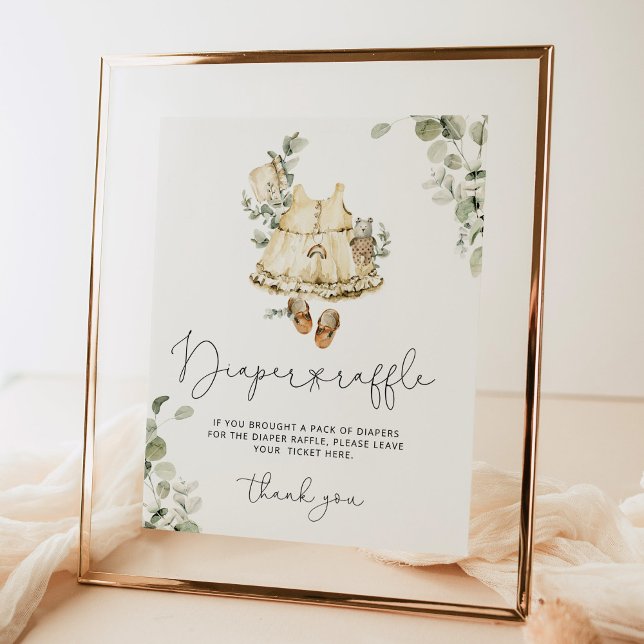 Poster Cartaz de fralda de bife de jardim de infância de  (Criador carregado)