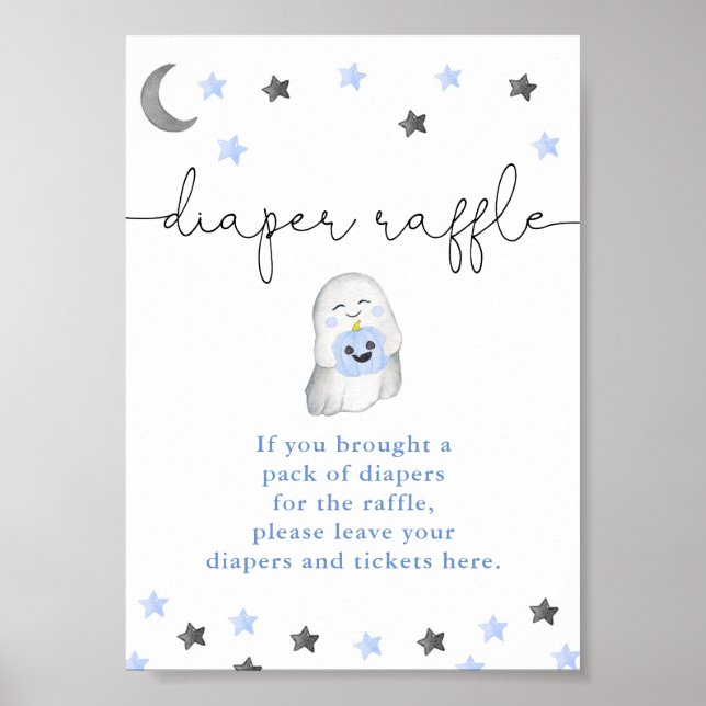 Poster Cartaz de fralda de chá de fraldas de um rapaz fan (Frente)