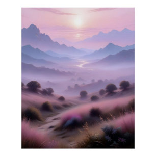 Pôster Cartaz de Fundo do Poster de Paisagem Picturesca