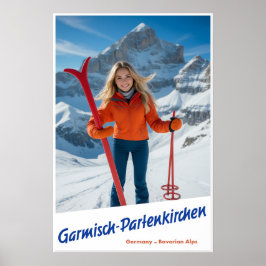 Poster Cartaz de Garmisch Partenkirchen Alemanha