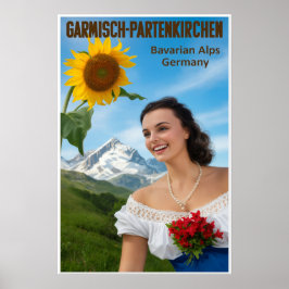 Poster cartaz de Garmisch Partenkirchen, Alemanha