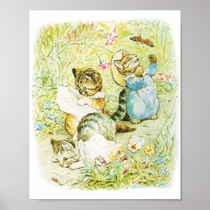 Poster Cartaz de Gatinho Tom para parede de Bebê e Berçár
