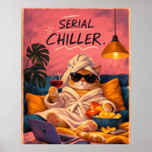 Cartaz de Gato Engraçado Serial Chiller Cozy Netfl