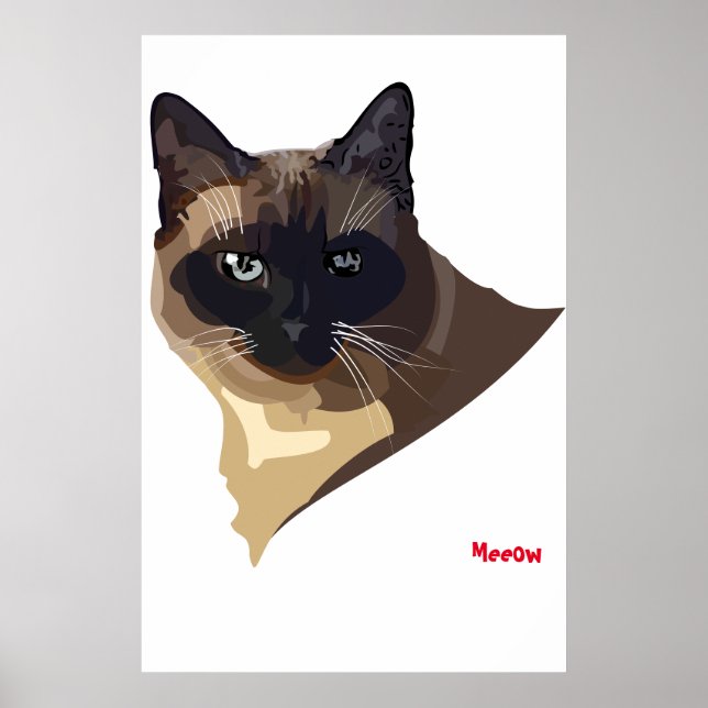 Poster Cartaz de Gatos Meeow (Frente)