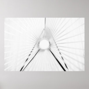 Poster Cartaz de Geometria de Túnel de Luz Abstrata