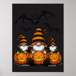 Poster Cartaz de Gnome de Halloween