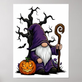 Poster Cartaz de Gnome de Halloween