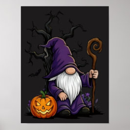 Poster Cartaz de Gnome de Halloween