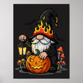 Poster Cartaz de Gnome de Halloween