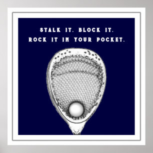 Poster Cartaz de Goleiro de Lacrosse