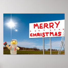 Poster Cartaz de Grafite Feliz Natal