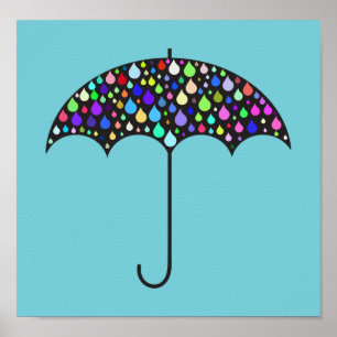 Poster Cartaz de Guarda-chuva