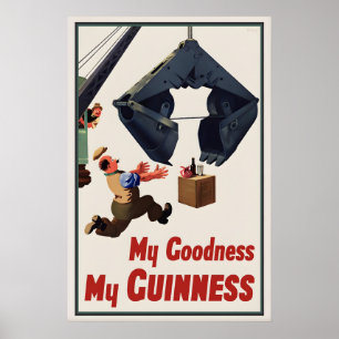 Poster Cartaz de Guinness John Gilroy Vintage Irlandês