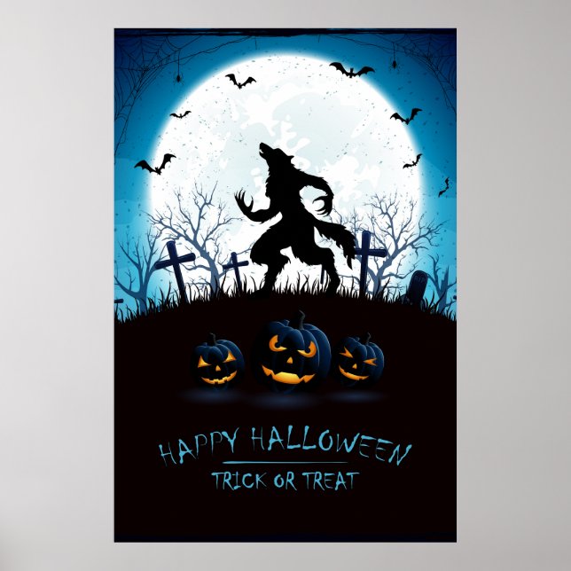 Poster Cartaz de Halloween (Frente)