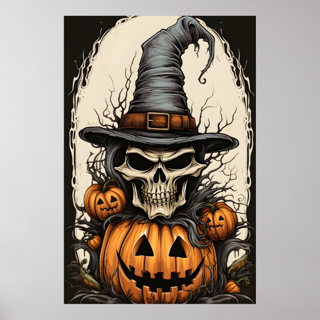 Poster Cartaz de Halloween (Frente)