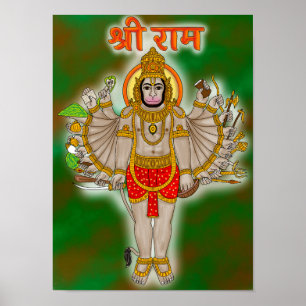 Poster Cartaz de Hanuman