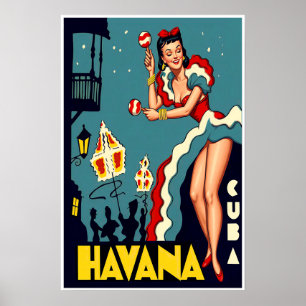 Poster Cartaz de Havana, Cuba