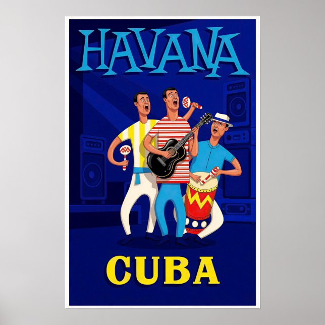 Poster Cartaz de Havana, Cuba (Frente)