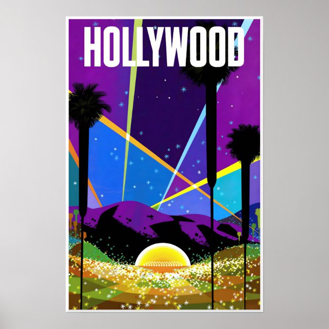 Poster Cartaz de Hollywood, Califórnia (Frente)