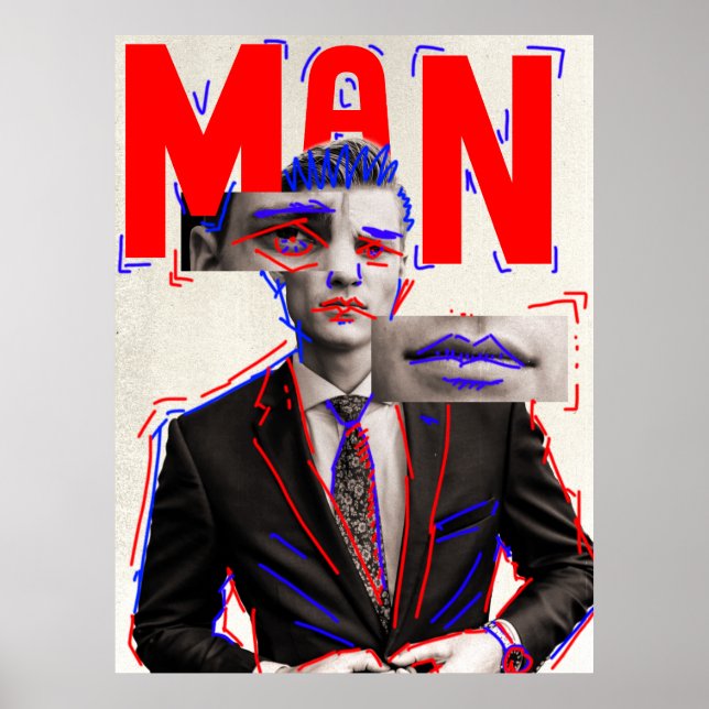 Poster Cartaz de homem (Frente)