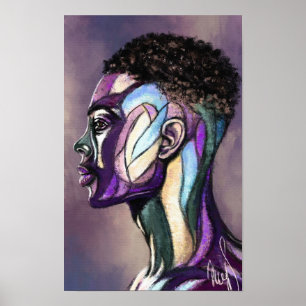Poster Cartaz de Homem Arte Pintada