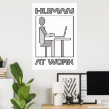 Cartaz de Humor no Trabalho 18 x 24