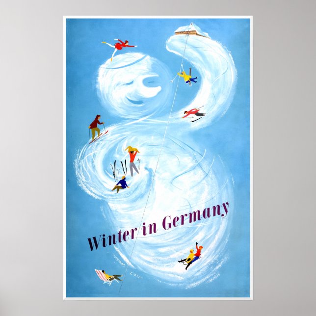 Poster Cartaz de Inverno na Alemanha (Frente)
