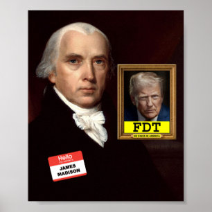 Poster Cartaz de James Madison
