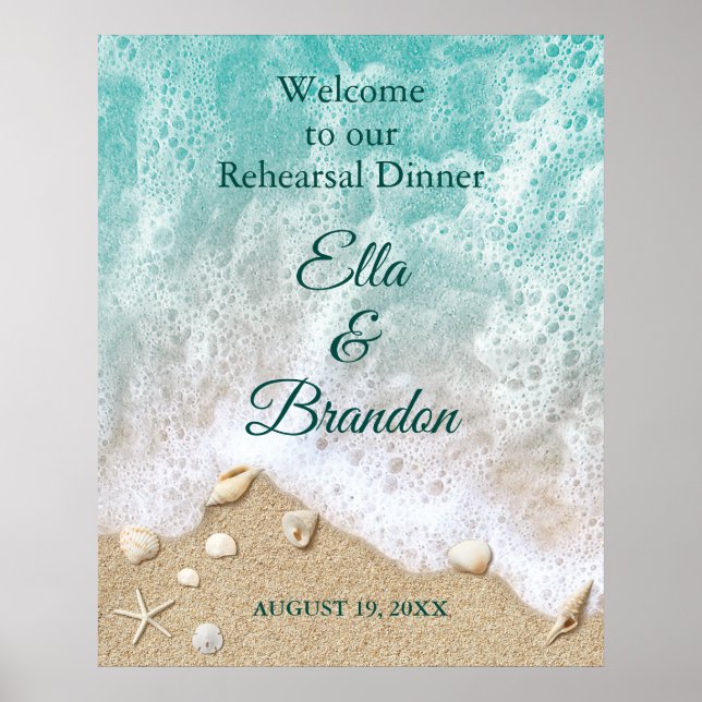 Poster Cartaz de Jantar de Ensaios Ondas da Praia (Frente)