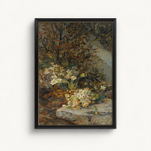 Poster Cartaz de Jardim de Hellebore Antigo