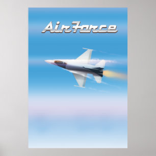Poster Cartaz de Jato da Força Aérea