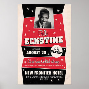 Poster Cartaz de jazz de Billy Eckstine - Sem capa, Sem m