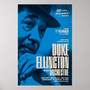 Poster Cartaz de jazz de Duke Ellington - Grande Concerto