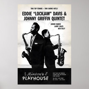 Poster Cartaz de jazz de Eddie Lockjaw Davis - Johnny Gri