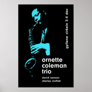 Poster Cartaz de jazz de Ornette Coleman - No Golden Circ