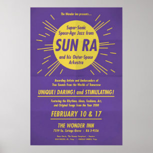 Poster Cartaz de jazz de Sun Ra & His Arkestra - Wonder I