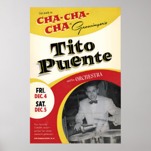 Poster Cartaz de jazz de Tito Puente - Cha Cha Cha - Ao v
