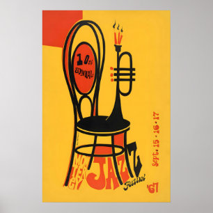 Poster Cartaz de jazz do Festival de Jazz de Monterey de 