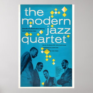 Poster Cartaz de jazz do Modern Jazz Quartet - Hanôver, A