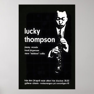 Poster Cartaz de jazz Lucky Thompson - Gyllene Cirkeln