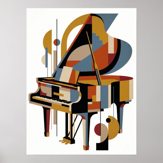 Poster Cartaz de Jazz Moderno Retrô (Frente)