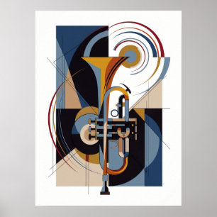 Poster Cartaz de Jazz Moderno Vintage