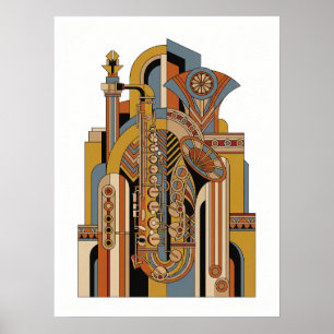Poster Cartaz de Jazz Vintage