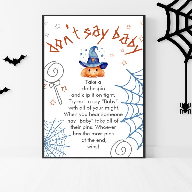 Poster Cartaz de Jogo de Churrasco de Bebê de Halloween N (Criador carregado)