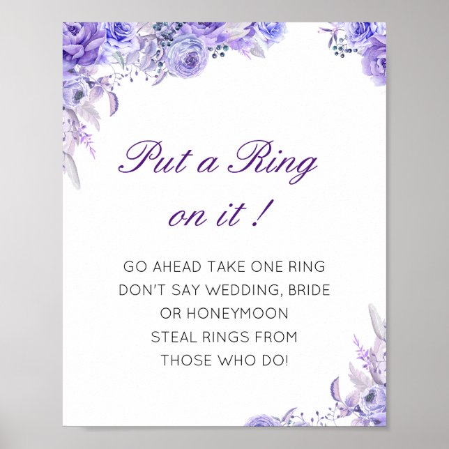 Poster Cartaz de Jogo de Chuveiro de Noiva Editável Ponha (Frente)