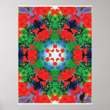 Cartaz de Kaleidoscópio de Colagem Cinética Jazzy