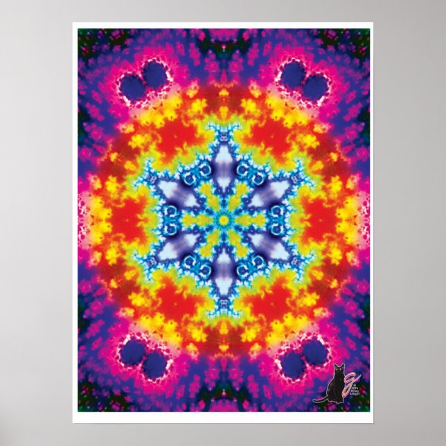 Pôster Cartaz de Kaleidoscópio de Colagem Cinética Sparky (Frente)