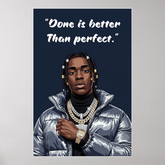 Poster Cartaz de Kay Flock – Feito é Melhor que Perfeito (Frente)