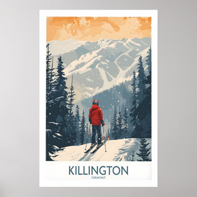 Poster Cartaz de Killington Vermont 1 (Frente)